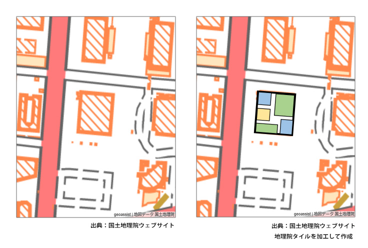 ③屋内外シームレス表示